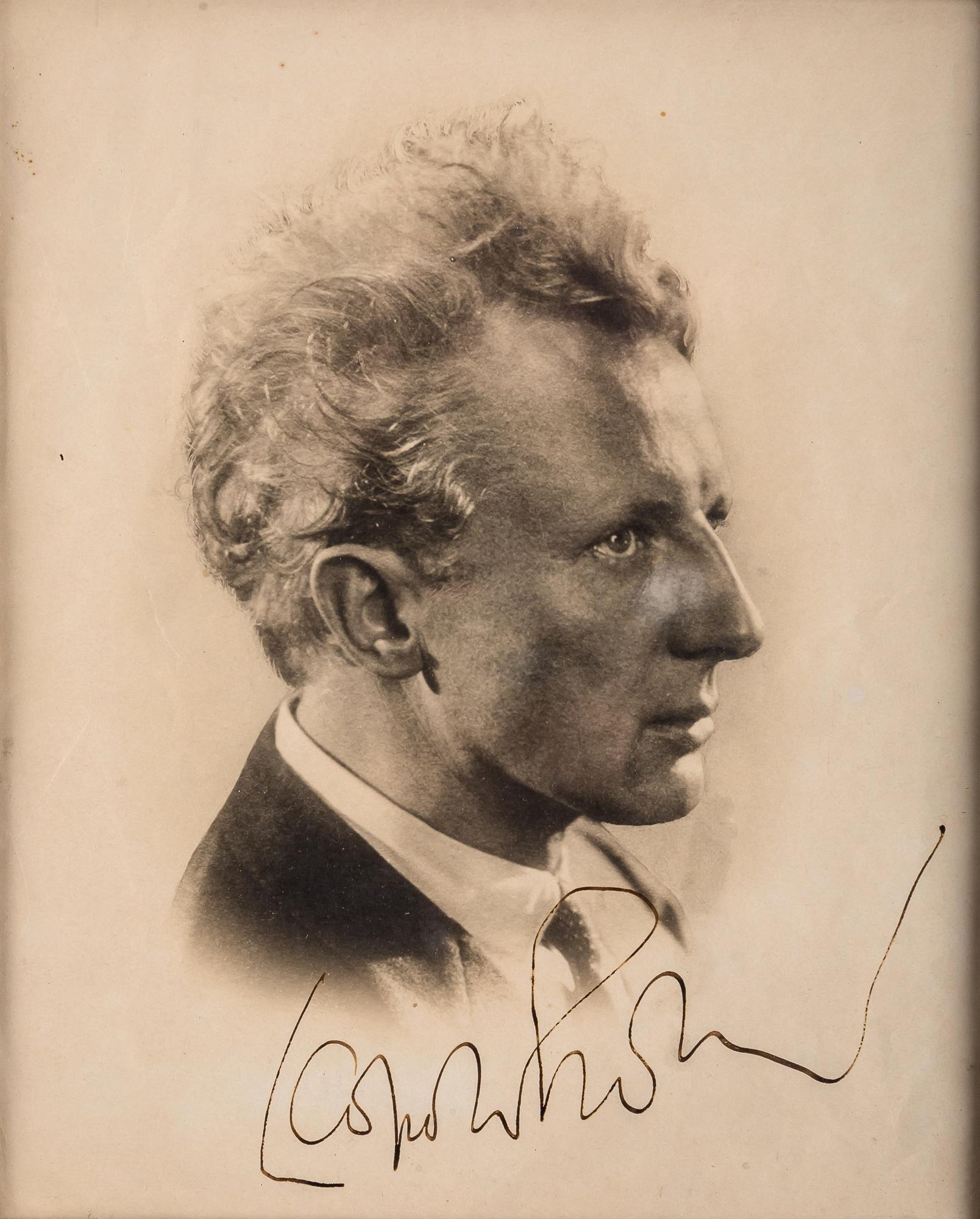 Portrait Of Conductor Leopold Stokowski by Edward Steichen