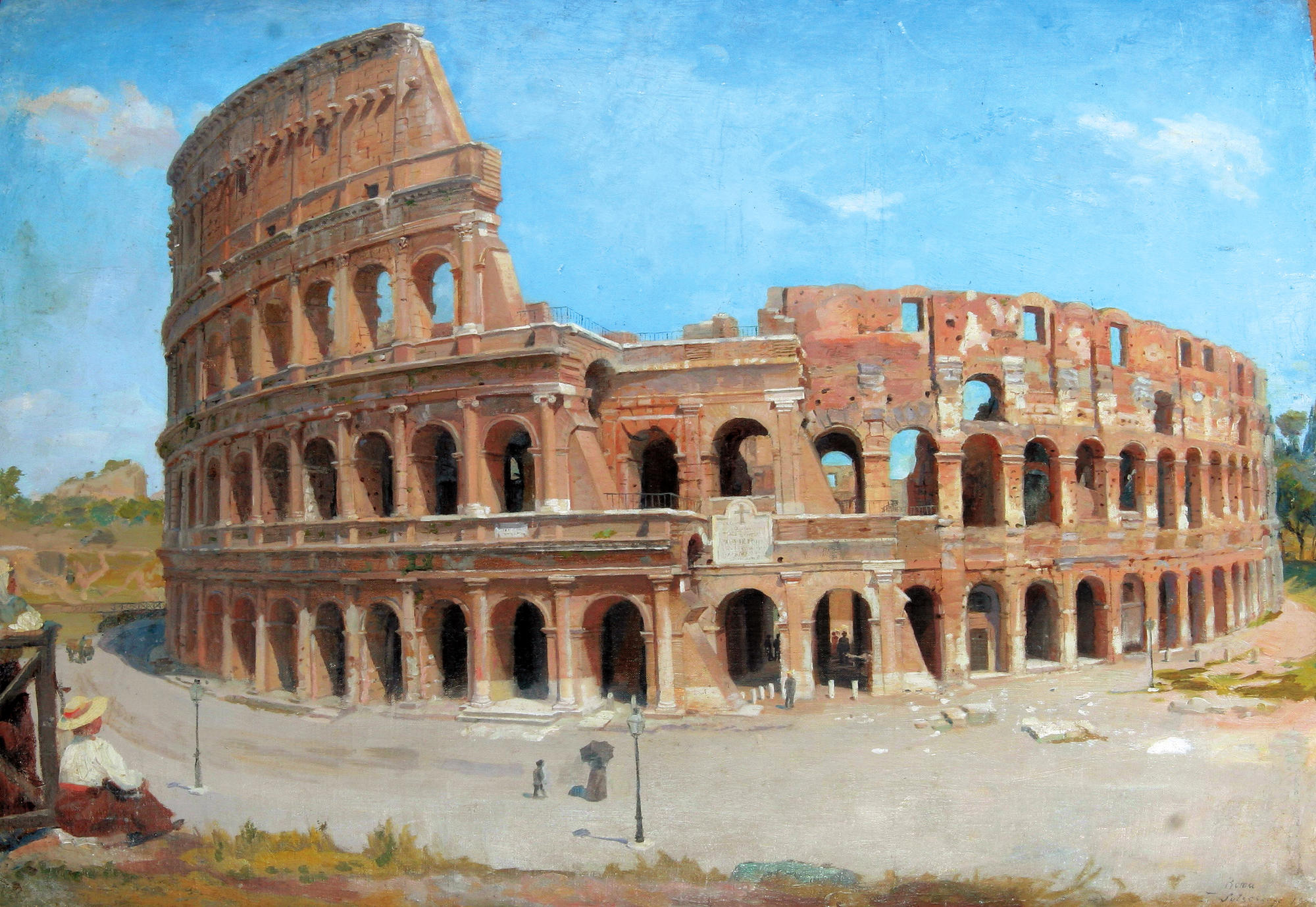 Колизей в древнем Риме картины