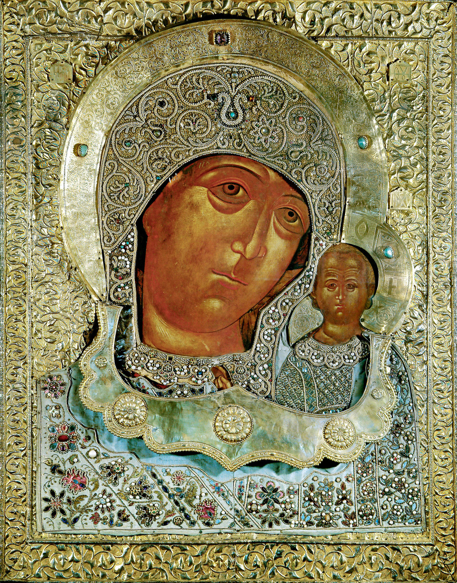Казанская икона Божией матери 17 век