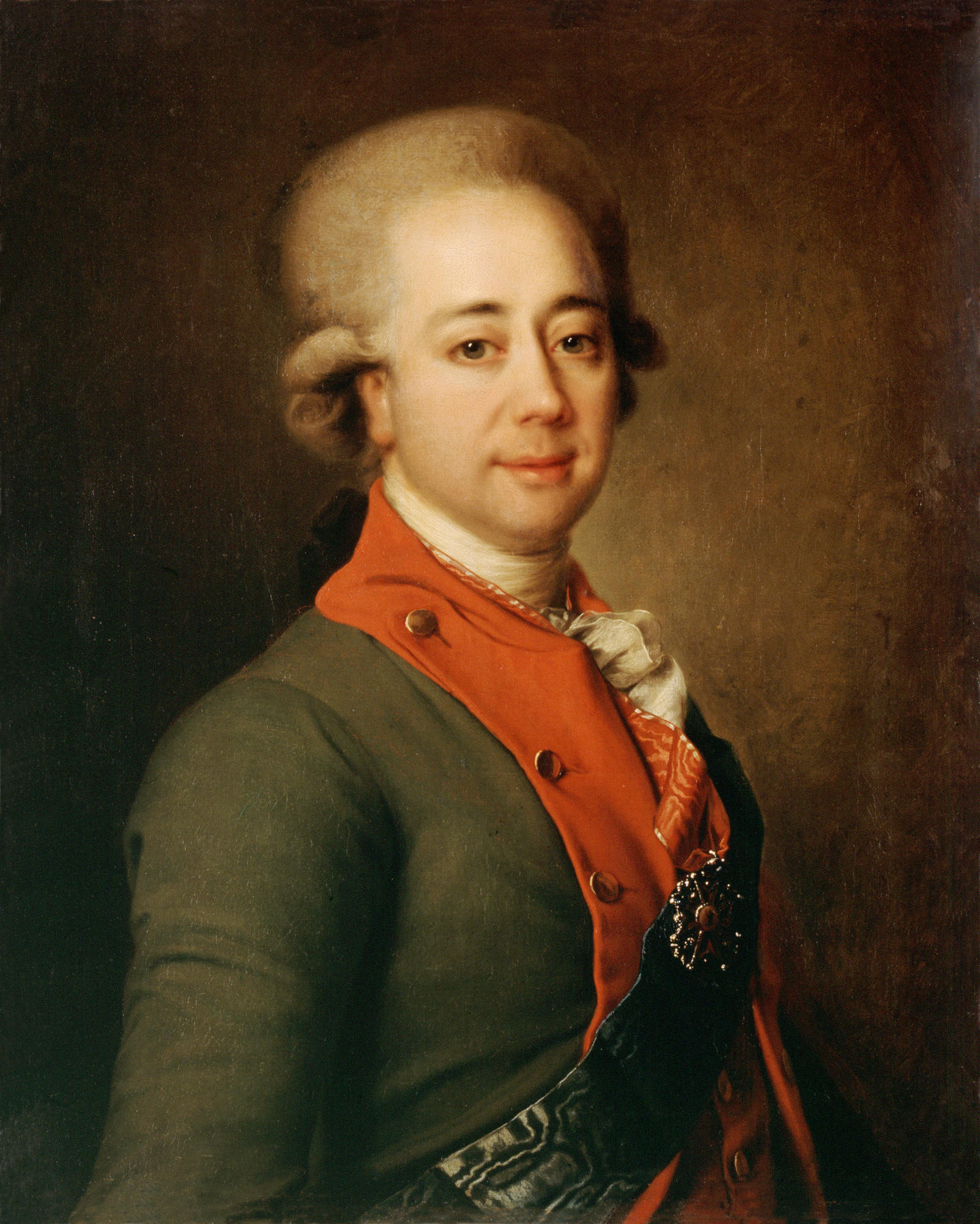 Строганов б г. Д.Г. Левицкого (1735-1822). Портрет Строганова Левицкий.