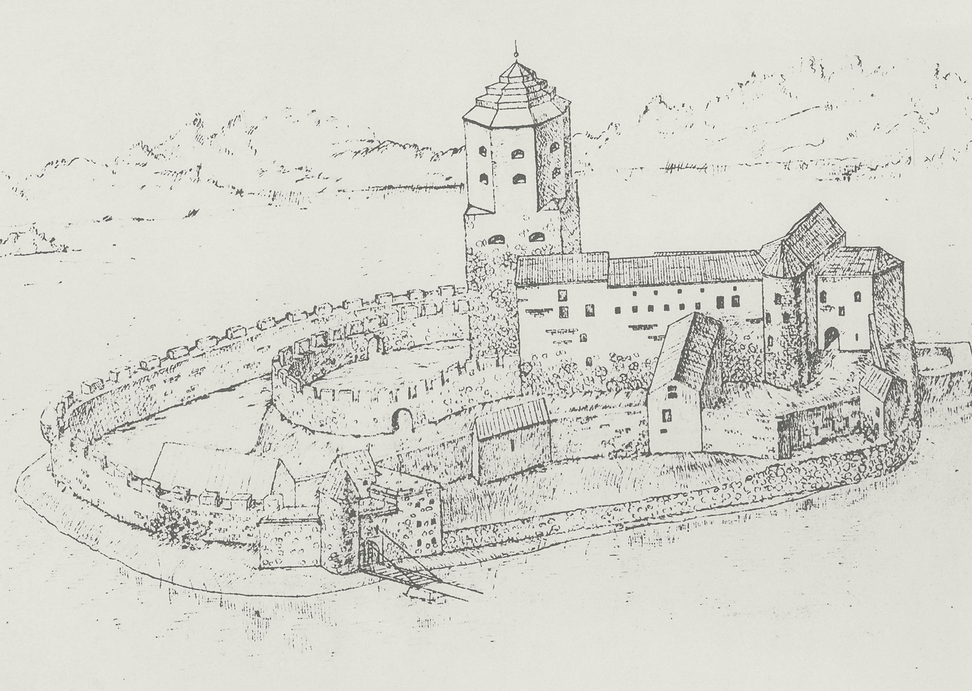 Выборгский замок в 17 веке