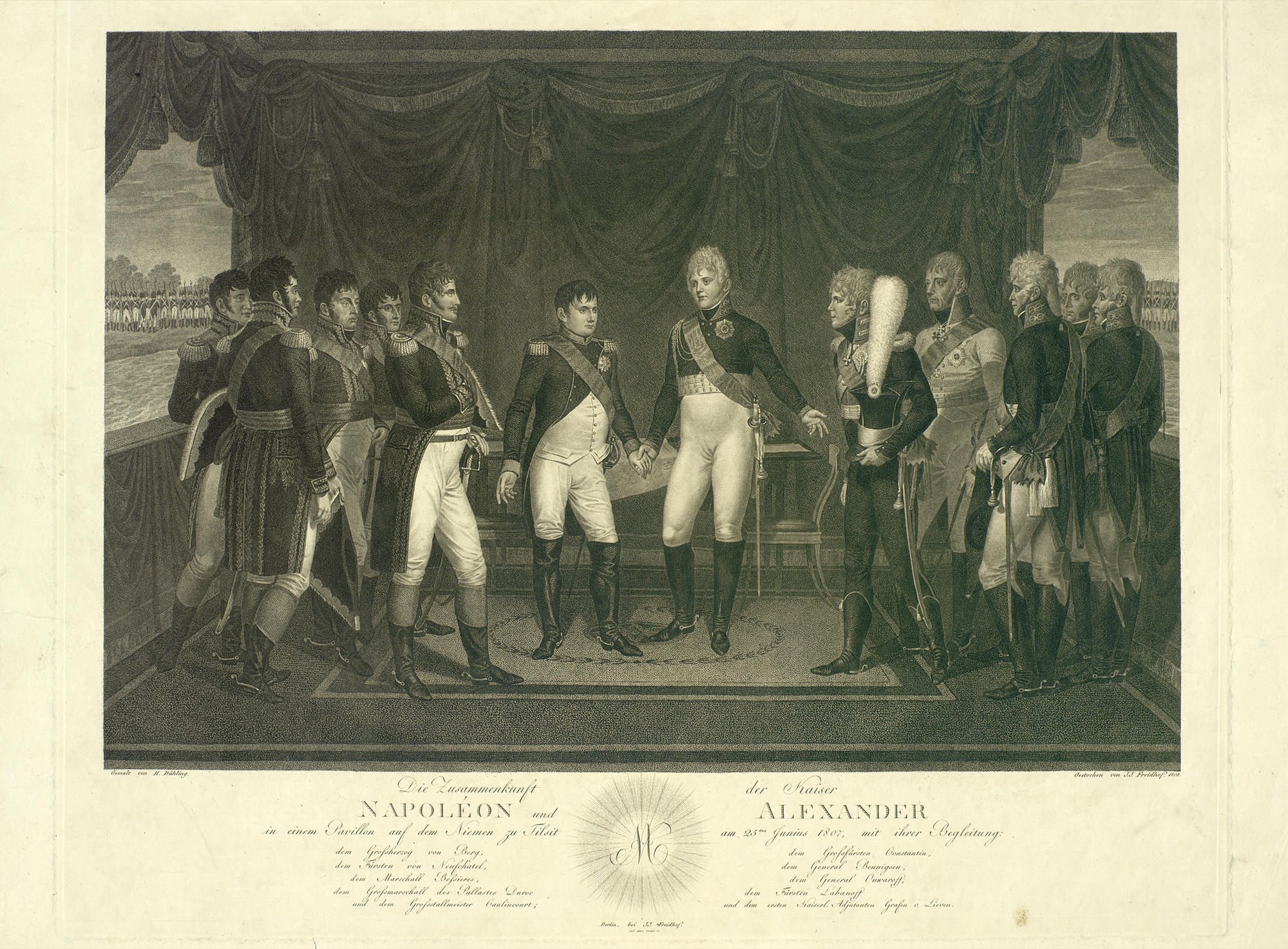 Встреча Наполеона и Александра 1 в Тильзите