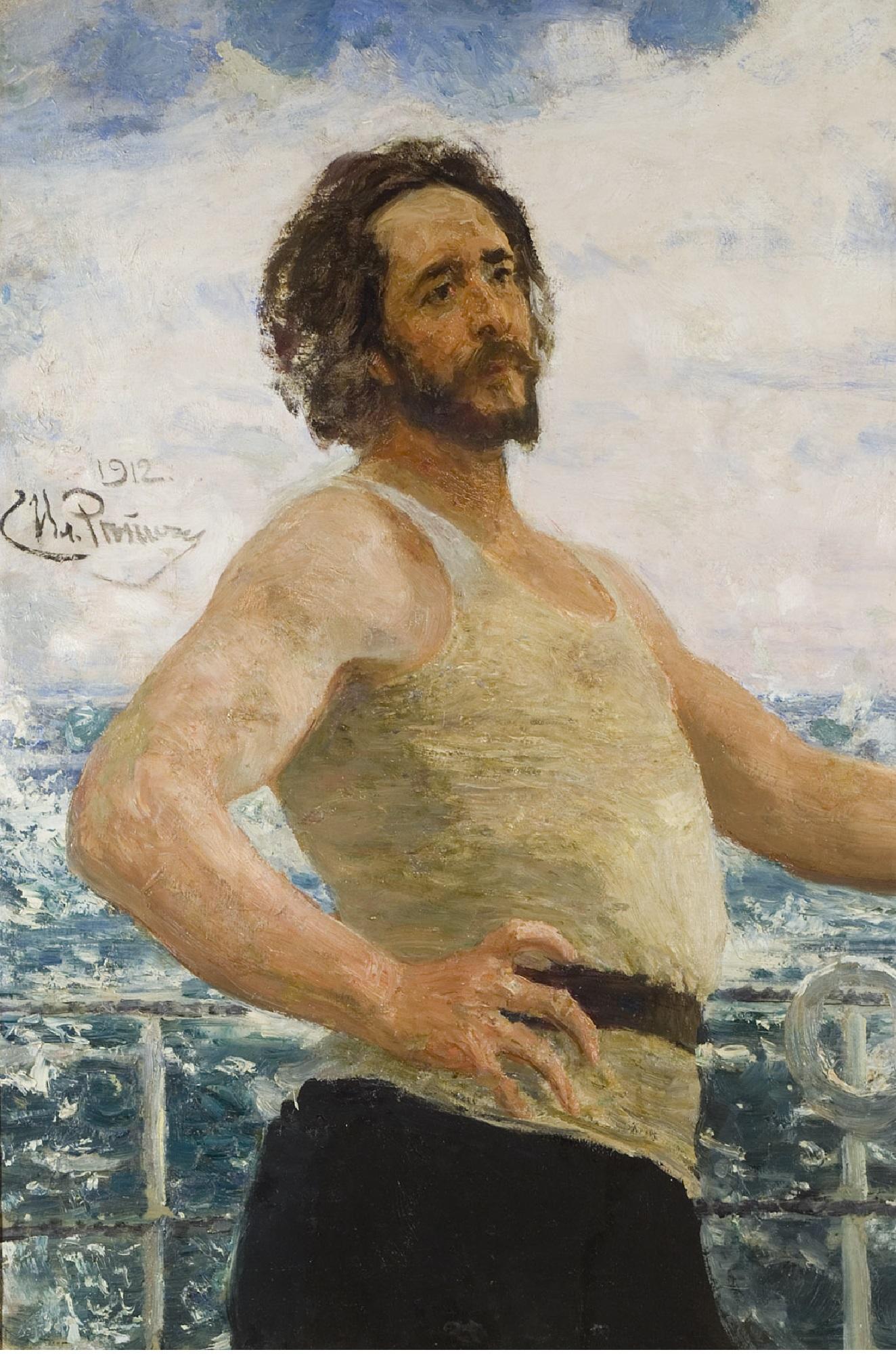 Портрет Леонида Андреева - Ilya Repin. Подробное описание экспоната,  аудиогид, интересные факты. Официальный сайт Artefact