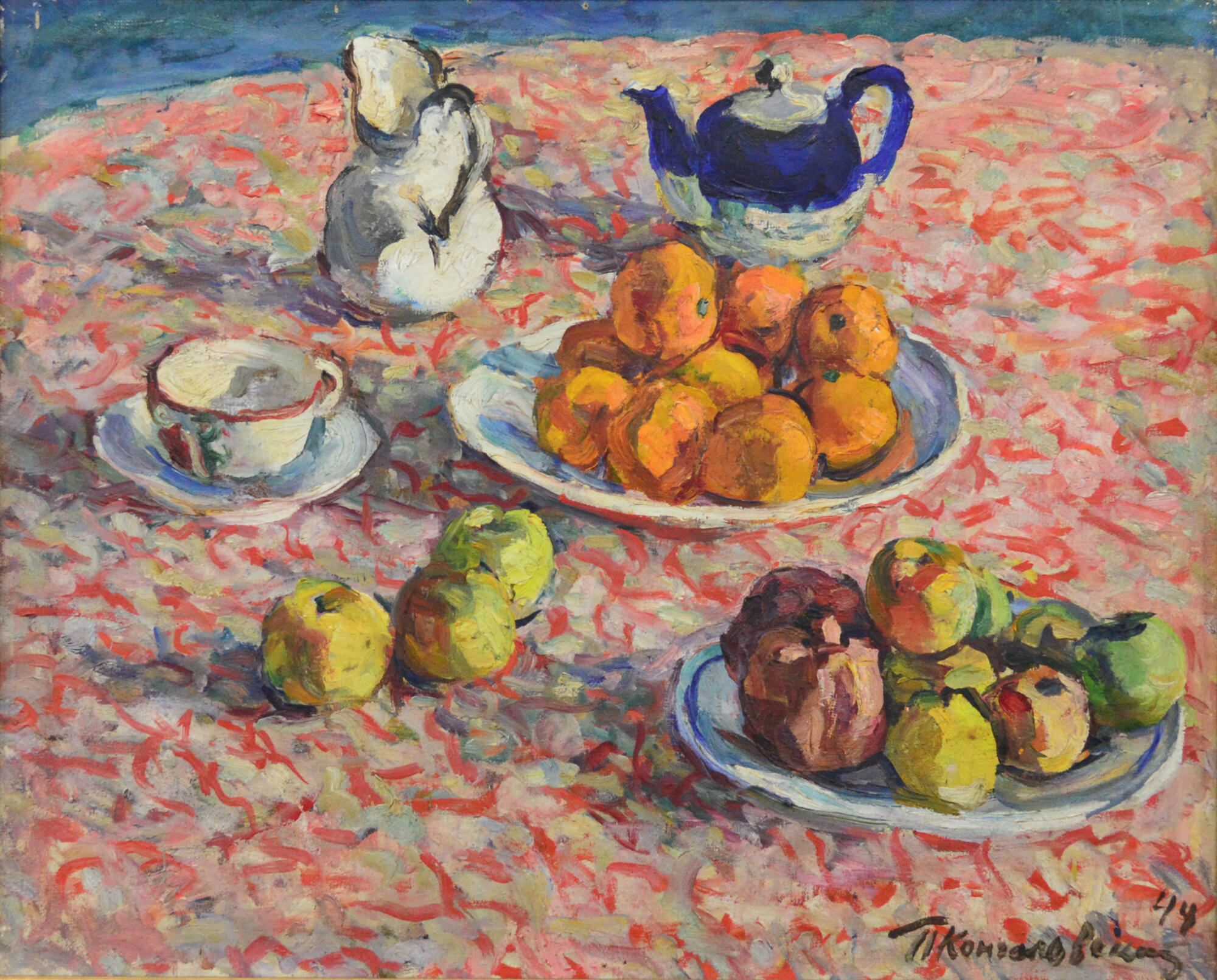 Oil Painting Replica Still Life with Lilac by Pyotr Konchalovsky