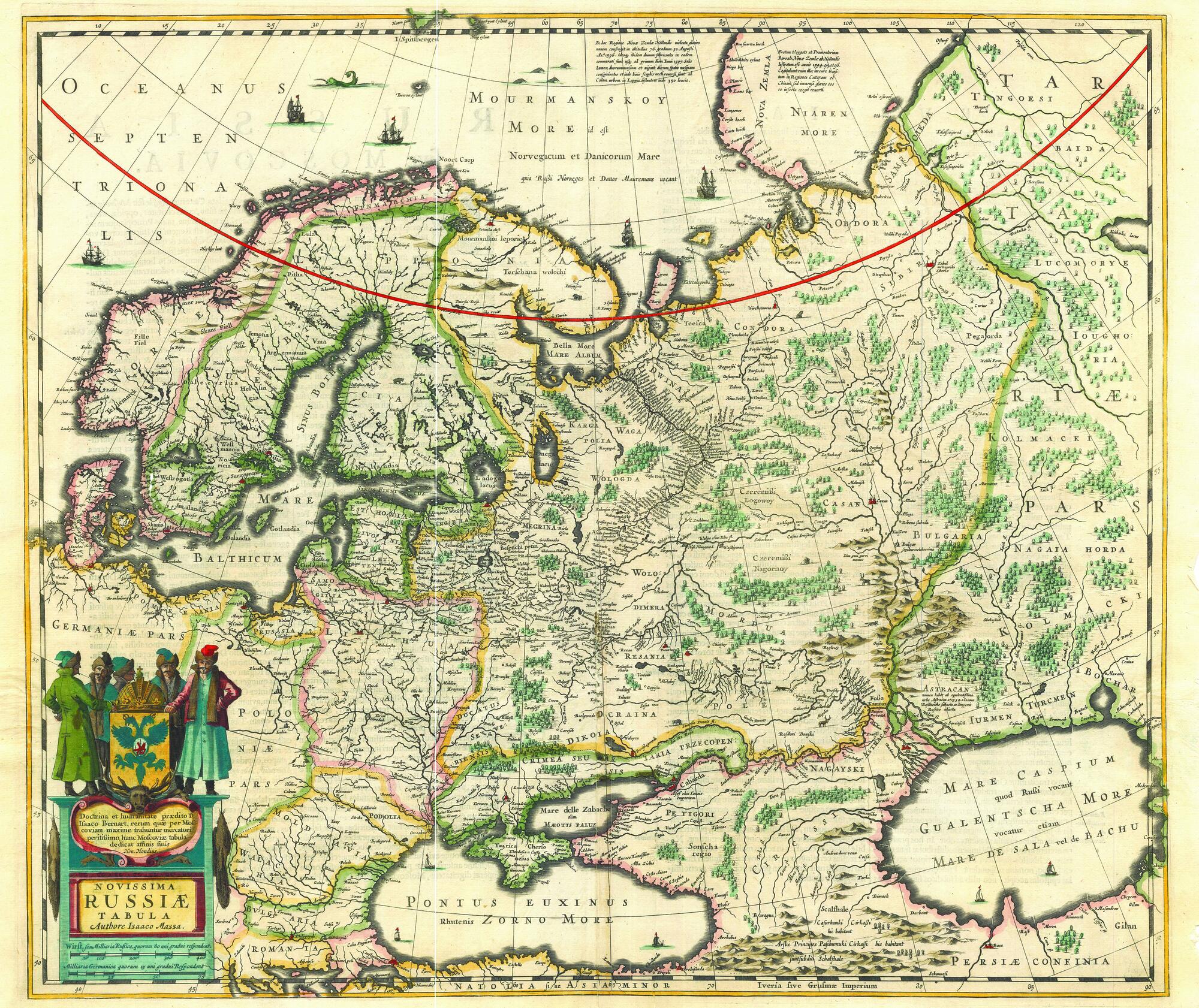 Карта исаака массы 1637 года россии в хорошем качестве