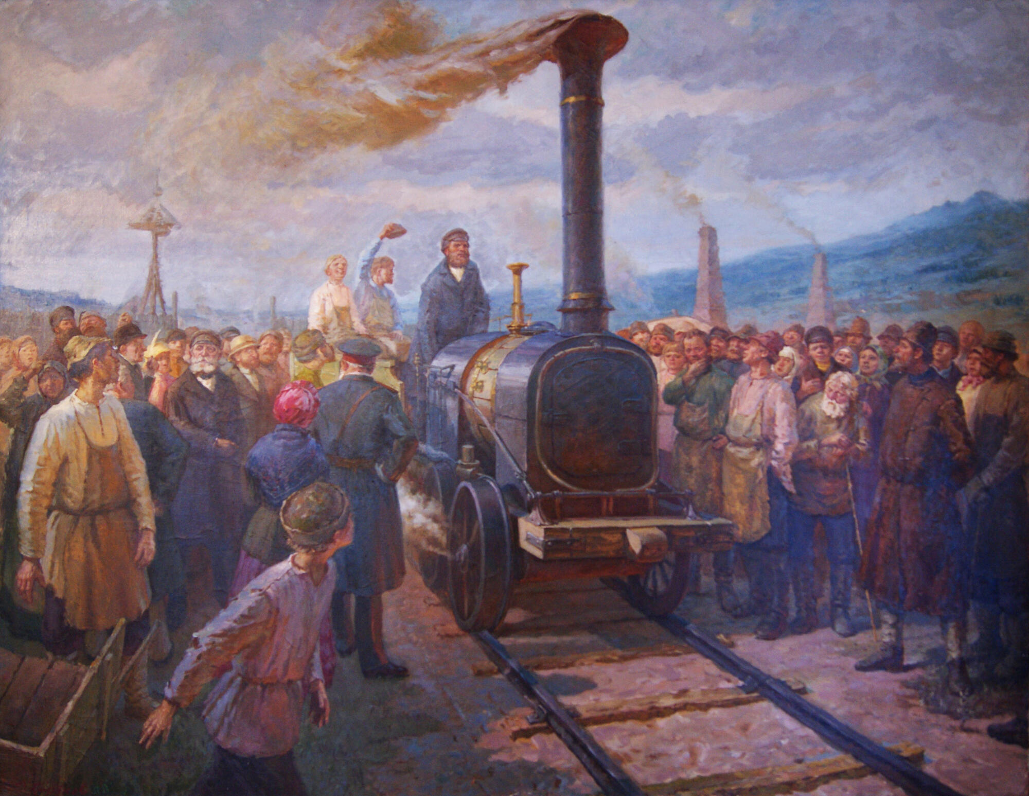 Первая железная дорога между петербургом и царским