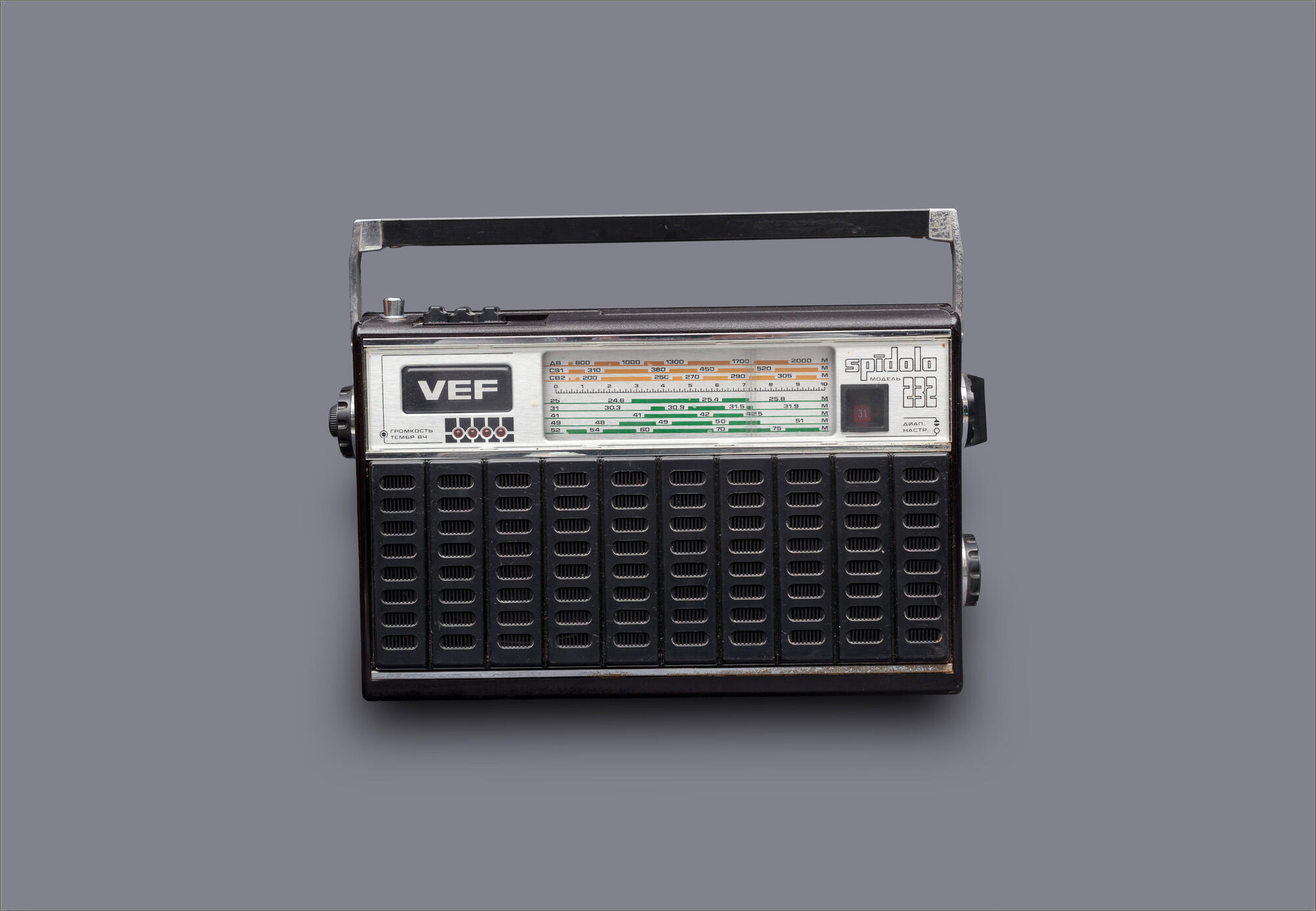 Spidola-232 radio receiver. Подробное описание экспоната, аудиогид,  интересные факты. Официальный сайт Artefact