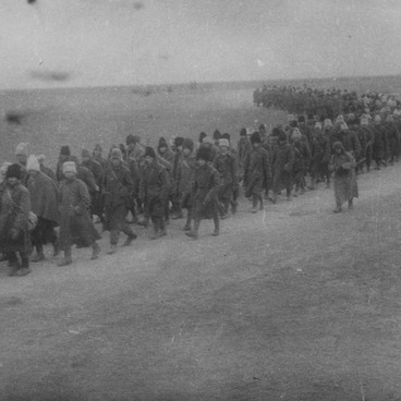 Сталинград. Пленные румынские солдаты