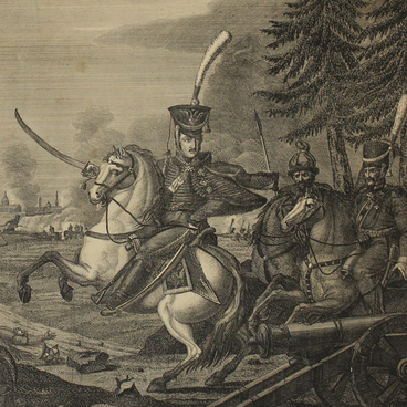 Литография «Взятие Полоцка 6 октября 1812 г.»
