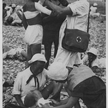 First aid on the beach