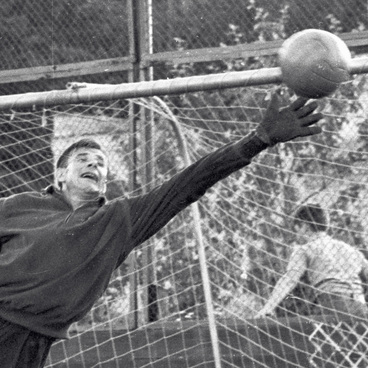 Dynamo Moscow goalkeeper Lev Yashin