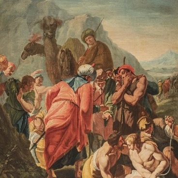 Купцы, извлекающие Иосифа из колодца