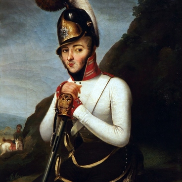 Portrait of a cavalry officer