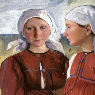 Две крестьянские девушки