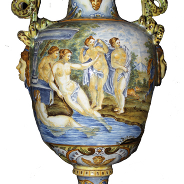 Decorative vase, restoration artist Ustinova