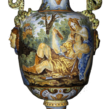 Decorative vase, restoration artist Minina