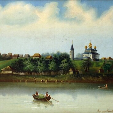 Вид города Романов-Борисоглебск со стороны Волги