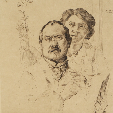 Self-Portrait with Wife 