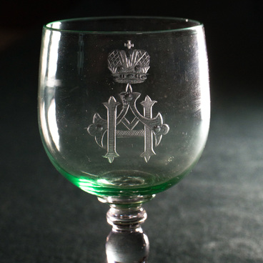 Green shot glass