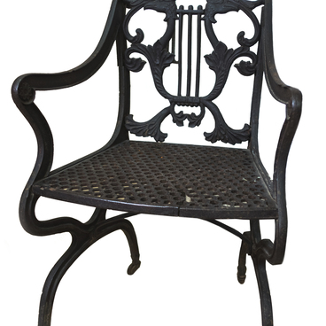 Cast iron garden chair