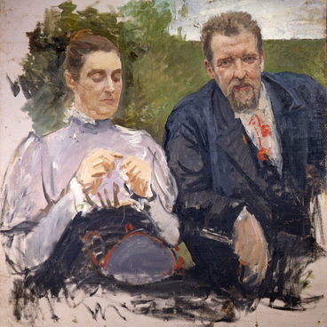 Portrait of Tumenev with his wife