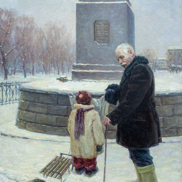 У памятника борцам революции
