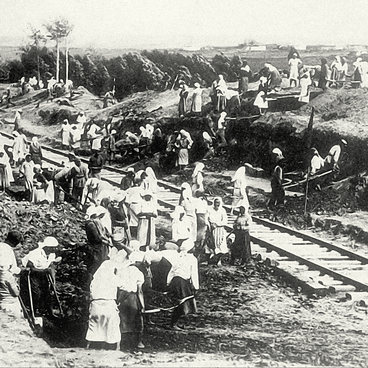Строительство железной дороги Старый Оскол-Ржава