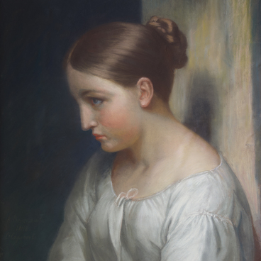 Портрет женщины в белом