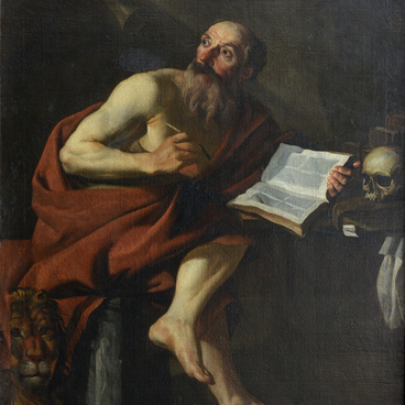 Saint Jerome listening to the sounds of trumpets