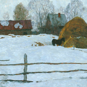 Village Fence in Winter