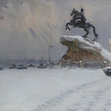 Защита Ленинграда. Танки идут на на фронт