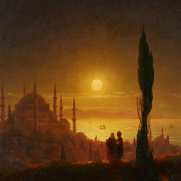 Лунная ночь у взморья. Константинополь