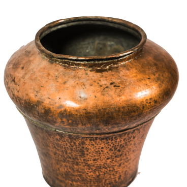 Large copper cauldron