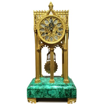 Gothic style mantel clock