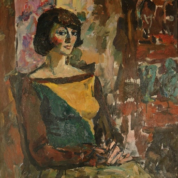 Portrait of the pianist Marina Shashiashvili