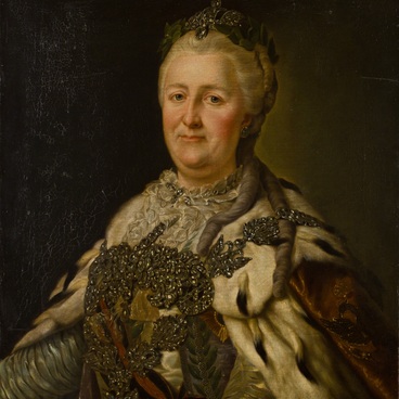 Portrait of Catherine II in an Ermine Mantle