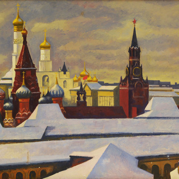 The Moscow Kremlin in Winter