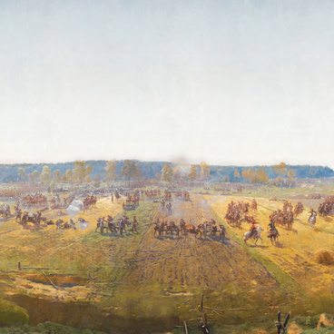 Панорама «Бородино». За Семёновским оврагом