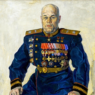 Портрет маршала Рыбалко П.С.