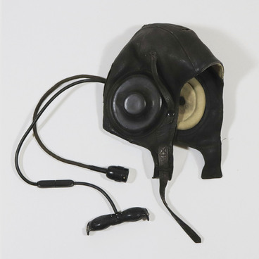 Microphone headset helmet used by Gagarin Yu.A.