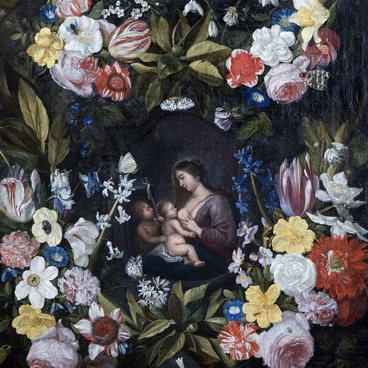 Flower Garland with Madonna
