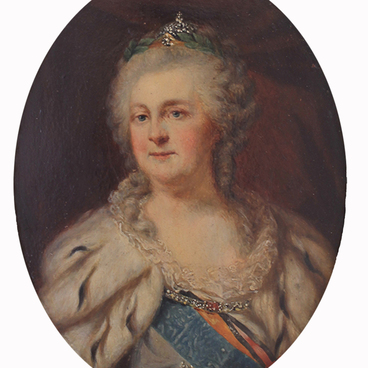 Portrait of Catherine II. Lampi Type