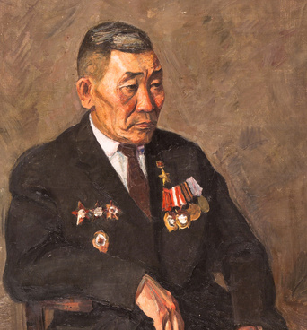 Portrait of Hero of the Soviet Union Okhlopkov