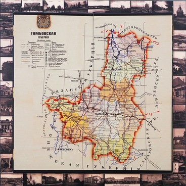 Map of Tambov Governorate (convertible modelboar