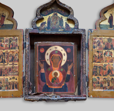 Portable folding icon of Grigory Stroganov