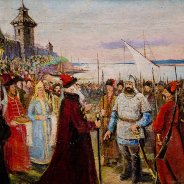 Yermak Arrival to Oryol Fortress