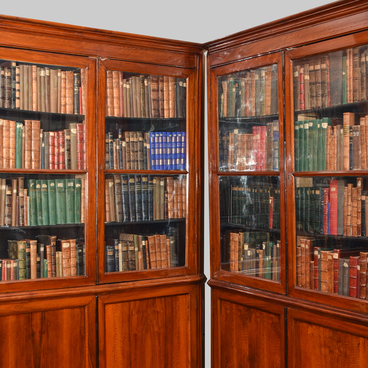 Cabinets with books and magazines in Russian