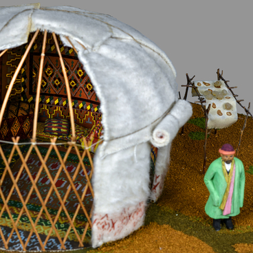 Yurt of a prosperous Kazakh