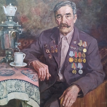 Портрет ветерана войны Чеусова Н.Н.