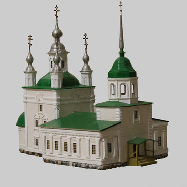 Макет Петропавловской церкви